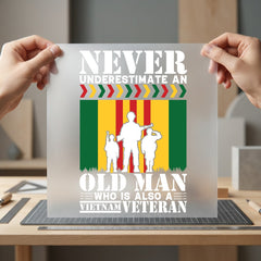 Vietnam Veteran Tribute Military Usa Freedom Ready to Press DTF Transfer for Dtf
