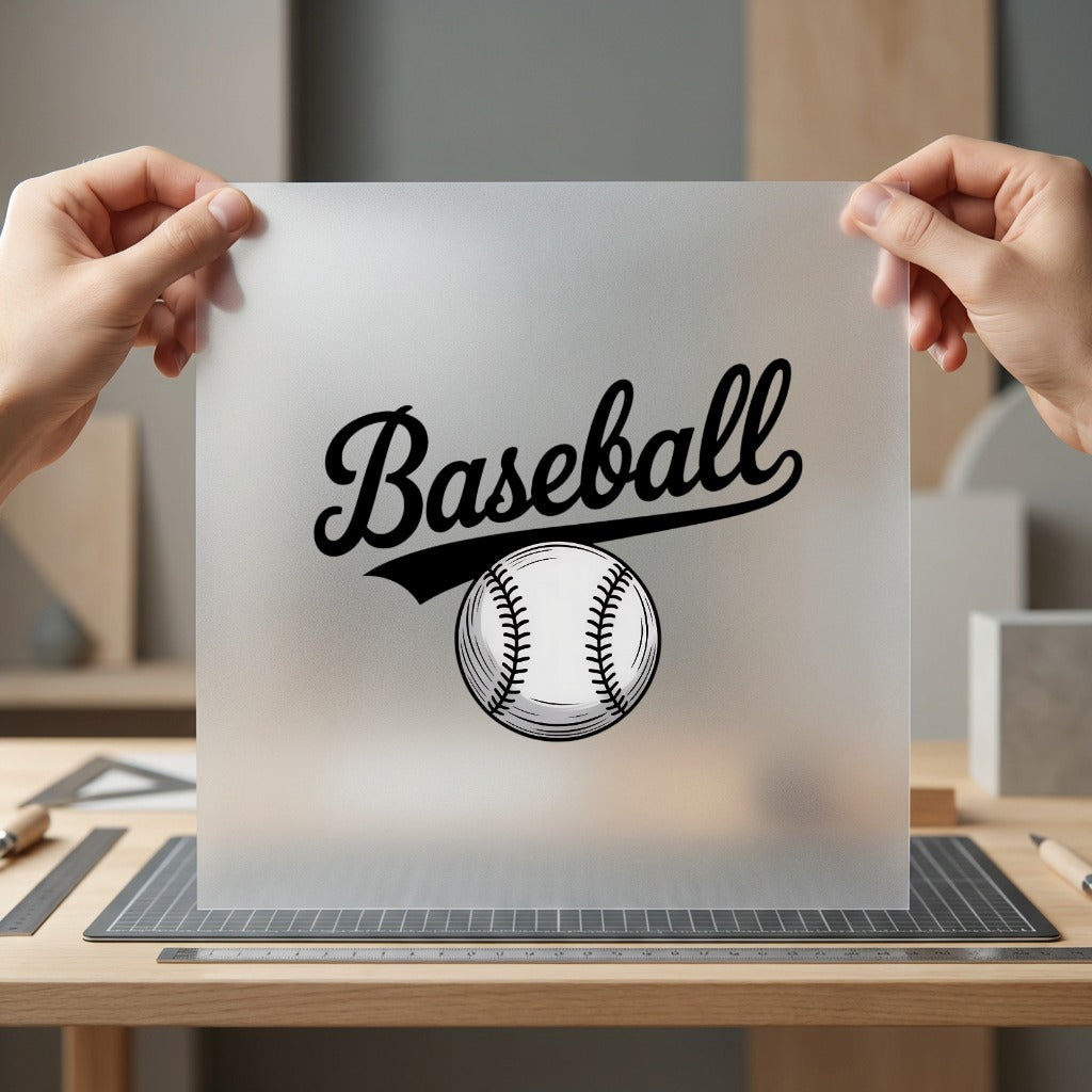 Vintage Baseball Script Ball Vintage Retro Ready to Press DTF Transfer for Dtf