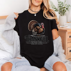 Vintage Turkey Thankful Since Usa Thanksgiving Ready to Press DTF Transfer for Dtf