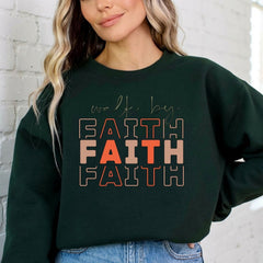 Walk By Faith | Bold Christian Identity Sweatshirt - Luckets.com