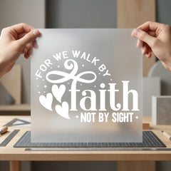 Walk Faith Christian Diy Christian Faith Ready to Press DTF Transfer for Dtf
