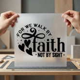 Walk Faith Christian Diy Christian Faith Ready to Press DTF Transfer for Dtf