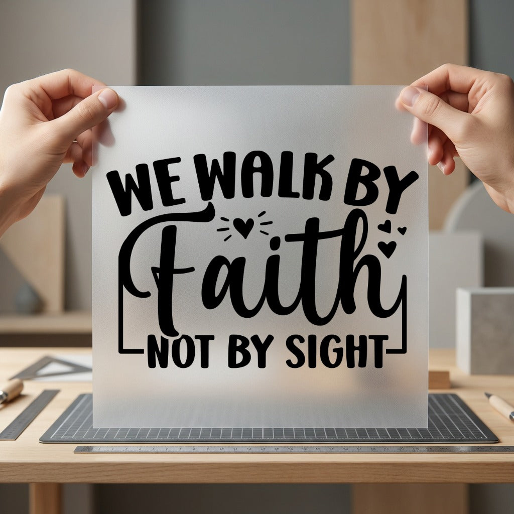 Walk Faith Christian Diy Christian Faith Ready to Press DTF Transfer for Dtf