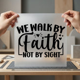Walk Faith Christian Diy Christian Faith Ready to Press DTF Transfer for Dtf