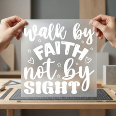 Walk Faith Not Sight Christian Faith Ready to Press DTF Transfer for Dtf