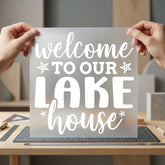 Welcome Lake House Cozy Rustic Camping Ready to Press DTF Transfer for Dtf