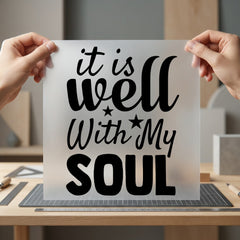 Well Soul Inspirational Diy Christian Faith Ready to Press DTF Transfer for Dtf
