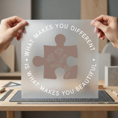 What Makes You Different Empowerment Collection Positive Vibes Collection Ready to Press DTF Transfer for Dtf