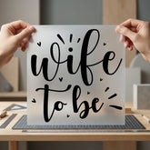 Wife Script Bridal Shower Engagement Season Collection Bridal Crew Collection Ready to Press DTF Transfer for Dtf