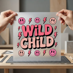 Wild Child Y2k Aesthetic Retro Aesthetic Ready to Press DTF Transfer for Dtf