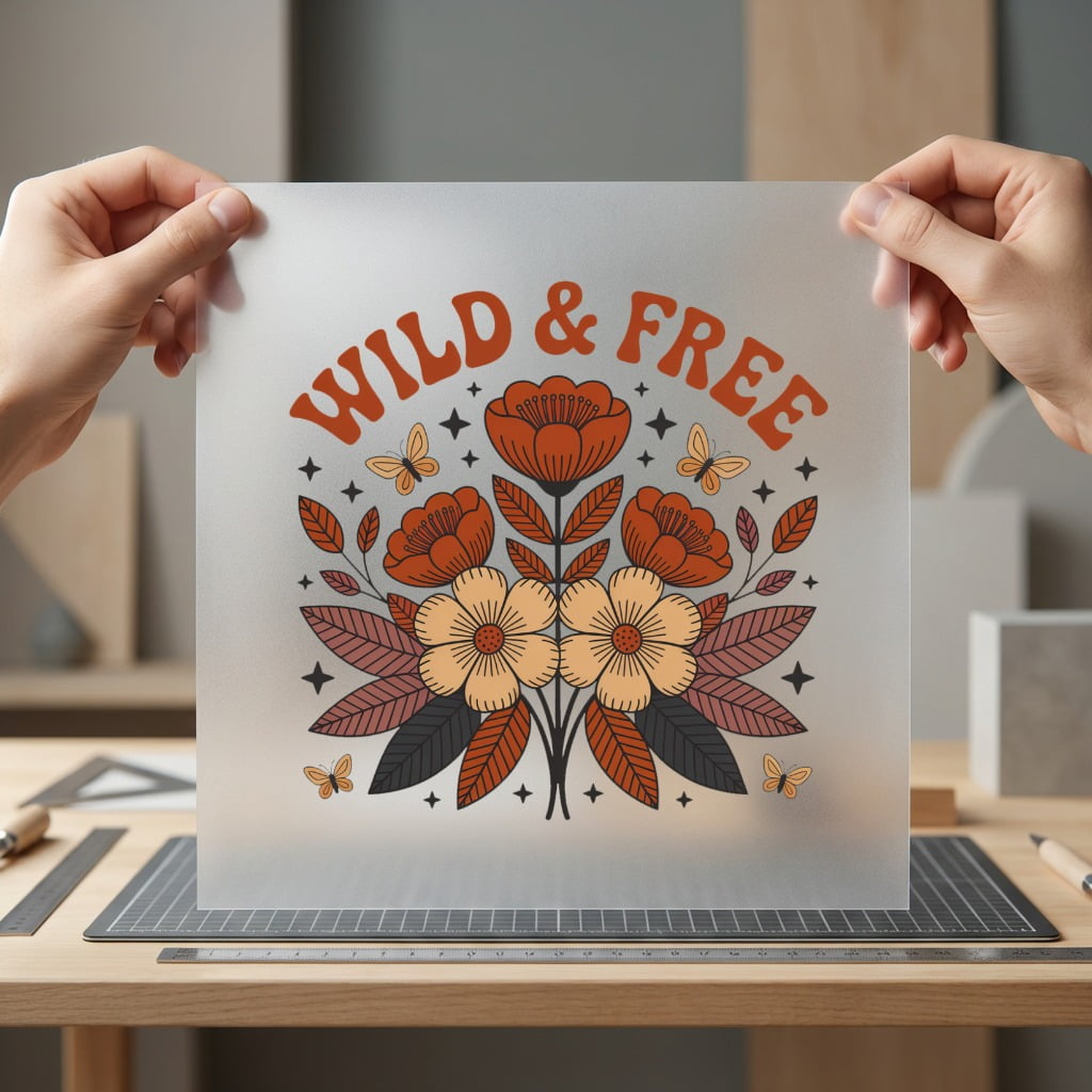 Wild Free Boho Floral Retro Boho Ready to Press DTF Transfer for Dtf