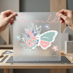 Wild While Butterfly Boho Boho Aesthetic Ready to Press DTF Transfer for Dtf