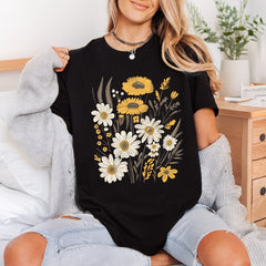 Wildflower Garden Bouquet Boho Boho Aesthetic Ready to Press DTF Transfer for Dtf