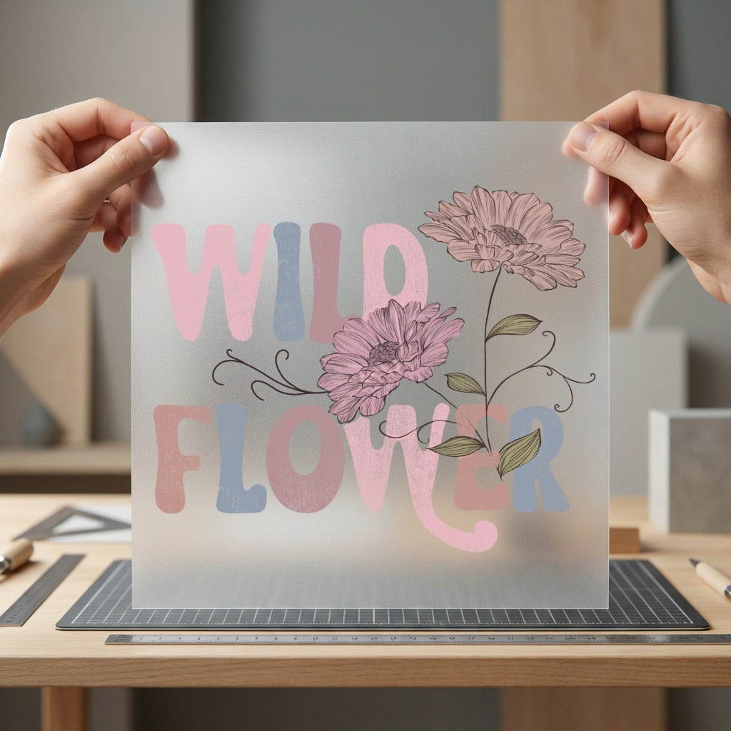Wildflower Retro Boho Floral Vintage Retro Ready to Press DTF Transfer for Dtf