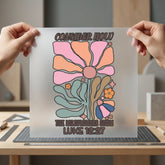 Wildflowers Grow Luke Retro Christian Faith Ready to Press DTF Transfer for Dtf
