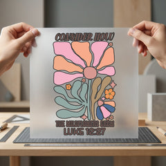Wildflowers Grow Luke Retro Christian Faith Ready to Press DTF Transfer for Dtf