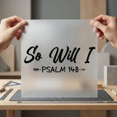Will Psalm Faith Script Christian Faith Ready to Press DTF Transfer for Dtf
