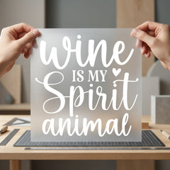 Wine Spirit Animal Humorous Funny Sarcastic Ready to Press DTF Transfer for Dtf