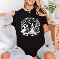 Witch Circle Dance Mystical Halloween Ready to Press DTF Transfer for Dtf