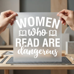 Women Who Read Books Aesthetic Ready to Press DTF Transfer for Dtf