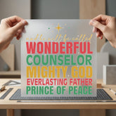 Wonderful Counselor Christmas Season Christian Faith Ready to Press DTF Transfer for Dtf