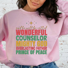 Wonderful Counselor | Names of Christ Sweatshirt - Luckets.com