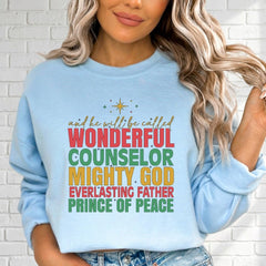 Wonderful Counselor | Names of Christ Sweatshirt - Luckets.com
