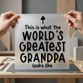 World Greatest Grandpa Bold Grandpa Ready to Press DTF Transfer for Dtf