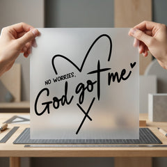 Worries God Got Faith Christian Faith Ready to Press DTF Transfer for Dtf