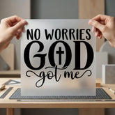 Worries God Got Faith-inspired Christian Faith Ready to Press DTF Transfer for Dtf