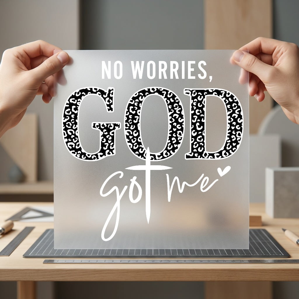 Worries God Got Leopard Christian Faith Ready to Press DTF Transfer for Dtf
