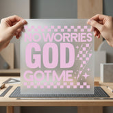 Worries God Got Pink Christian Faith Ready to Press DTF Transfer for Dtf