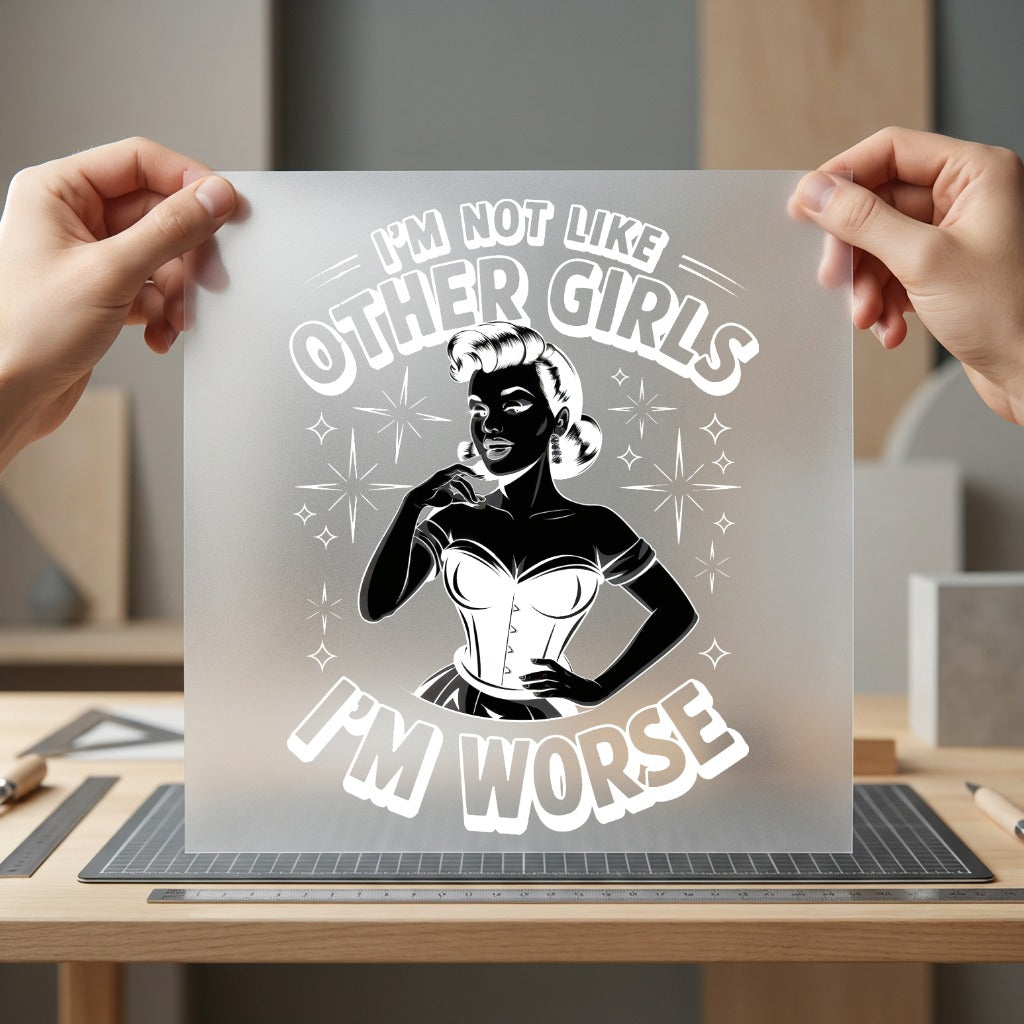 Worse Retro Pinup Diy Mom Funny Ready to Press DTF Transfer for Dtf