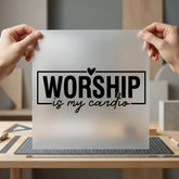 Worship Cardio Faith-based Diy Christian Faith Ready to Press DTF Transfer for Dtf