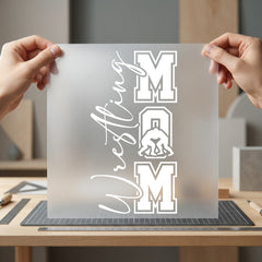 Wrestling Mom Collegiate Diy Mom Ready to Press DTF Transfer for Dtf