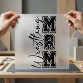 Wrestling Mom Collegiate Diy Mom Ready to Press DTF Transfer for Dtf