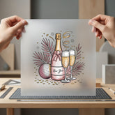 Year Champagne Toast Celebration Food & Drink Culture Collection Wine Culture Collection Ready to Press DTF Transfer for Dtf