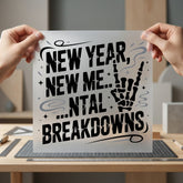Year Ntal Breakdowns Humorous Vintage Retro Ready to Press DTF Transfer for Dtf