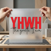 Yhwh Great Christian Diy Christian Faith Ready to Press DTF Transfer for Dtf