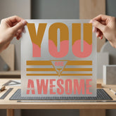 You Awesome Retro Diy Retro Ready to Press DTF Transfer for Dtf