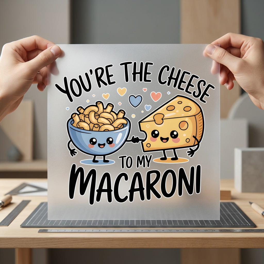 You Cheese Macaroni Foodie Valentine Funny Ready to Press DTF Transfer for Dtf