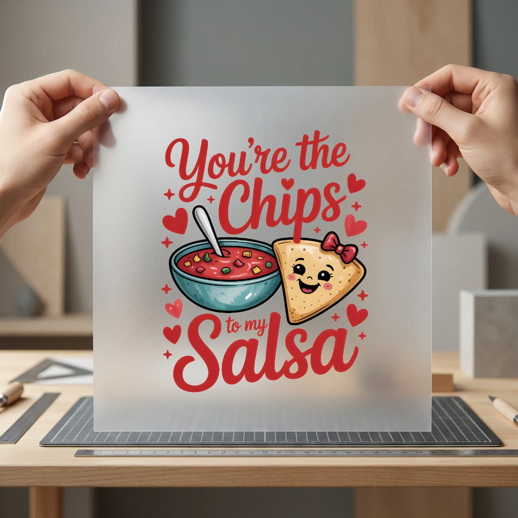 You Chips Salsa Valentine Valentine Funny Ready to Press DTF Transfer for Dtf