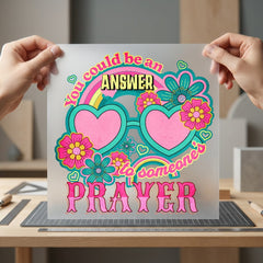 You Could Answer Someone Faith Retro Ready to Press DTF Transfer for Dtf