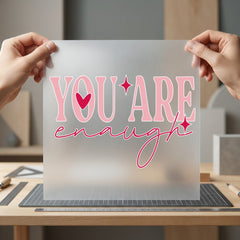 You Enough Retro Pink Retro Ready to Press DTF Transfer for Dtf