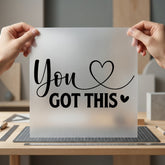 You Got Heart Script Empowerment Collection Positive Vibes Collection Ready to Press DTF Transfer for Dtf