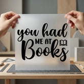 You Had Books Script Aesthetic Ready to Press DTF Transfer for Dtf
