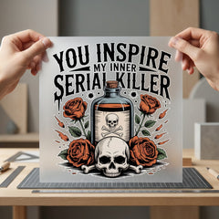You Inspire Inner Serial Halloween Vintage Ready to Press DTF Transfer for Dtf