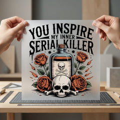 You Inspire Inner Serial Halloween Vintage Ready to Press DTF Transfer for Dtf