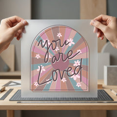 You Loved Arch Retro Vintage Retro Ready to Press DTF Transfer for Dtf
