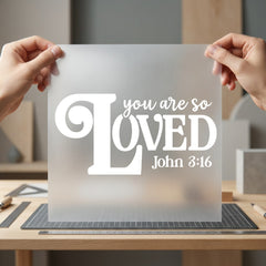 You Loved John Scriptural Christian Faith Ready to Press DTF Transfer for Dtf